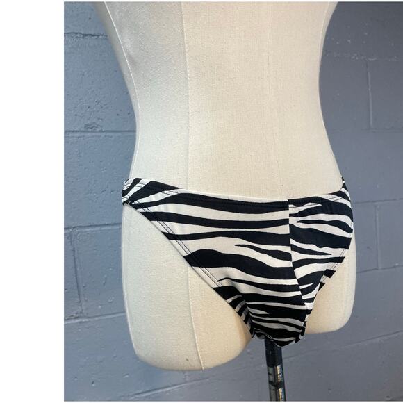 Men's Zebra Print Thong Underwear Pointed Structured Men's Lingerie One Size - Picture 7 of 11